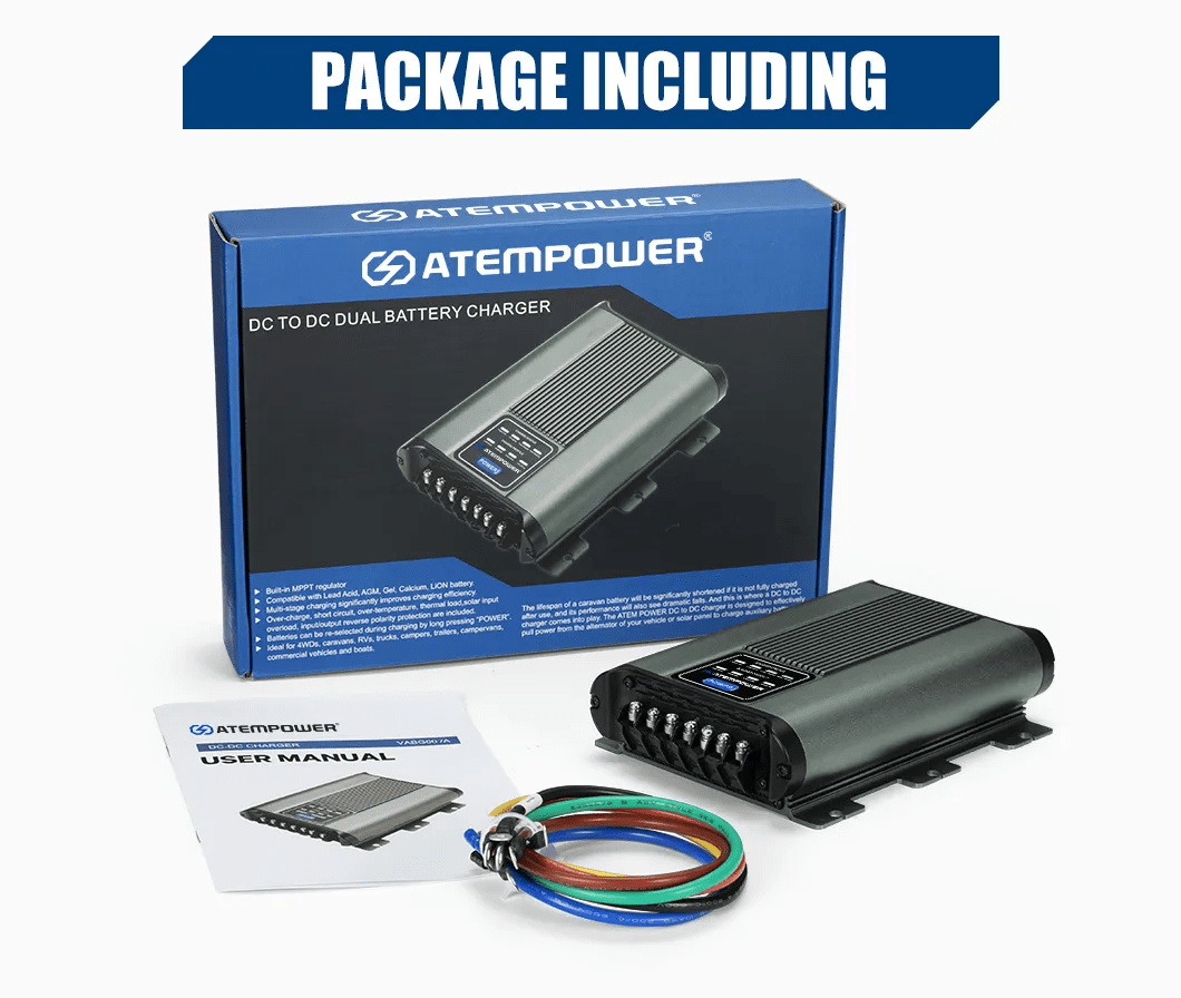 Atem power 20A dc-dc charger package