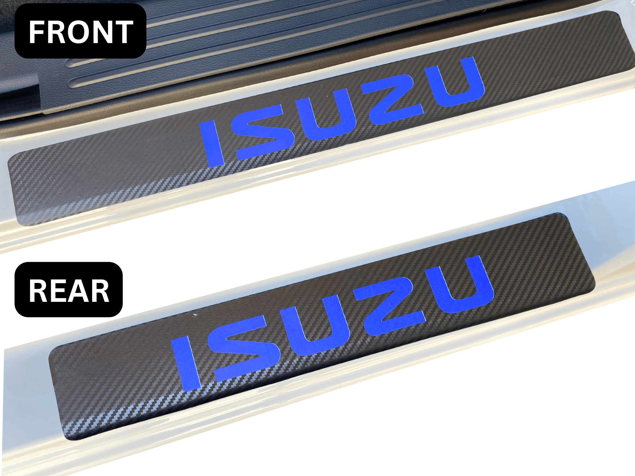 carbon-fibre-door-sill-protector-isuzu-front-rear-blue