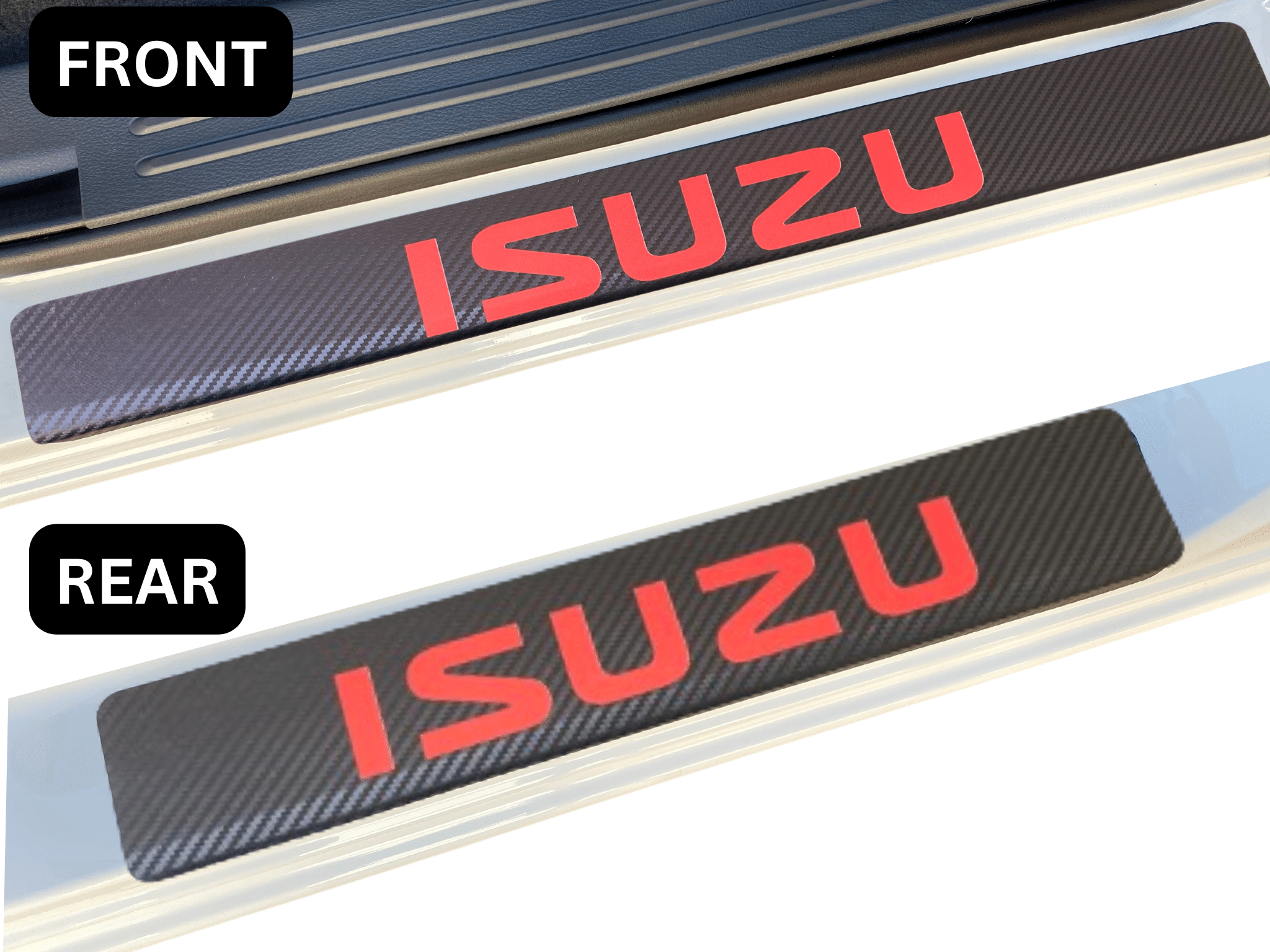 carbon-fibre-door-sill-protector-isuzu-front-rear-red