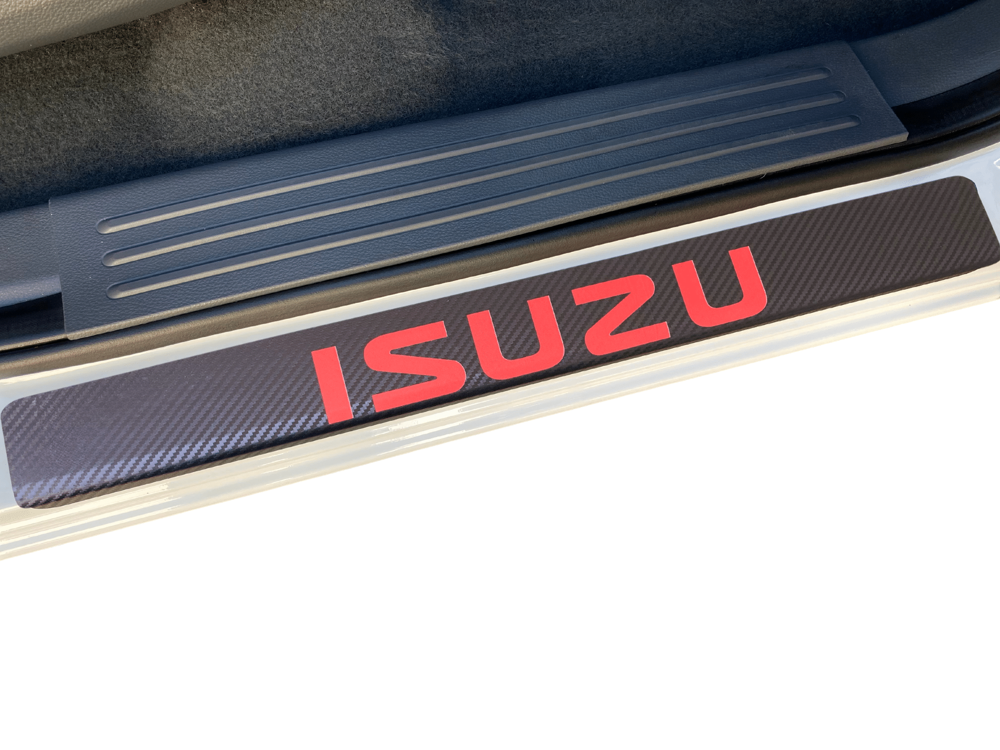 carbon-fibre-door-sill-protector-isuzu-front-red